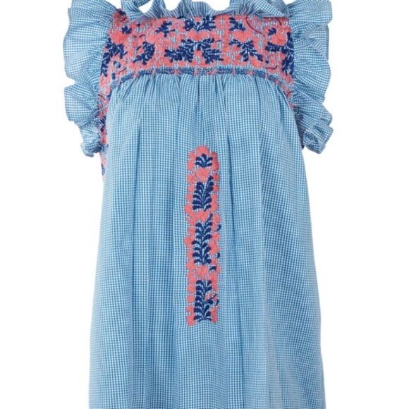 Mi Golondrina OLIVIA BLOUSE Olivia Cardo boho embroidered coastal size small - Picture 1 of 10